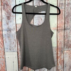 Alo Women's Gray Sports Running‎ Yoga Workout Tank Athletic